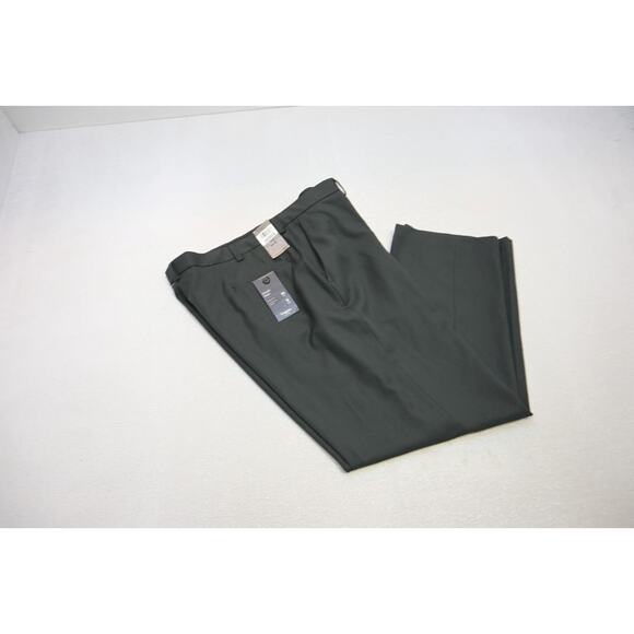 Haggar Dress Pants Performance Classic Fit Charcoal Flat Mens Size 42 x 30 - Picture 1 of 10